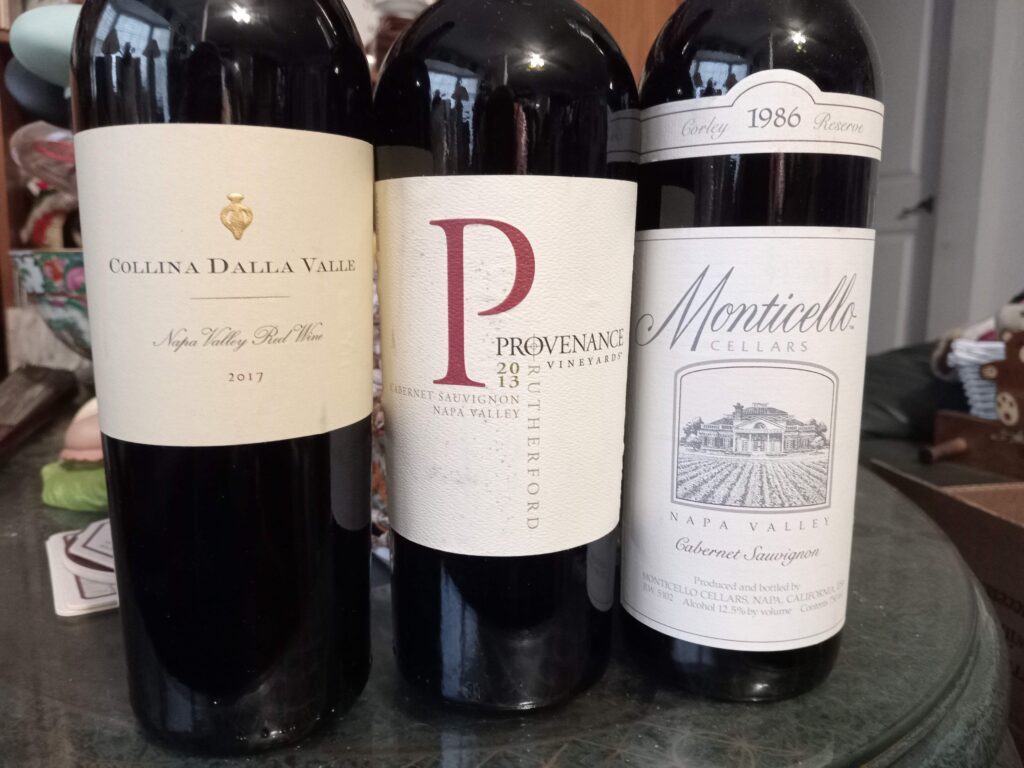 Wine Review Napa Cab at Different Stages The Wine Diplomats